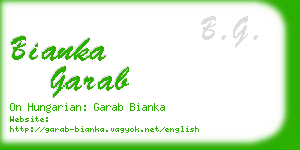 bianka garab business card
